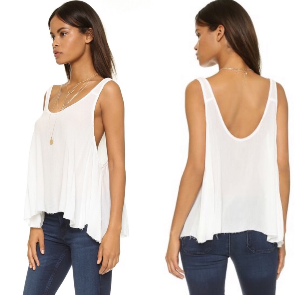 F21 Cropped Boho Racerback Top - Picture 7 of 7